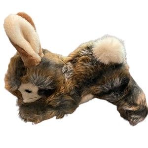 Vintage Rabbit Golden Bear Stuffed Animal Plush Toy